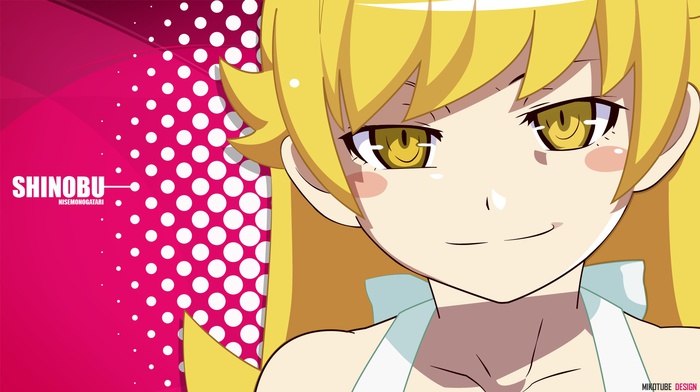 monogatari series, Oshino Shinobu, anime girls, anime