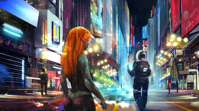 sina pakzad kasra, lights, futuristic, night