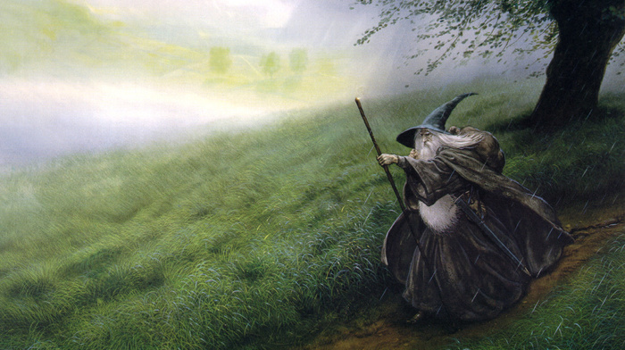 gandalf, gray, The Lord of the Rings, the hobbit, drawing, fantasy art, wizard
