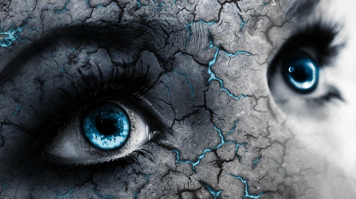 selective coloring, blue eyes