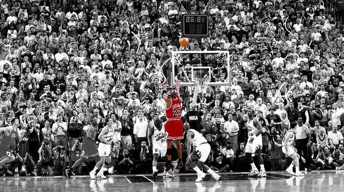 selective coloring, basketball, Chicago Bulls, Michael Jordan