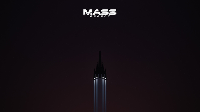 Mass Effect, minimalism, Normandy SR, 2, simple