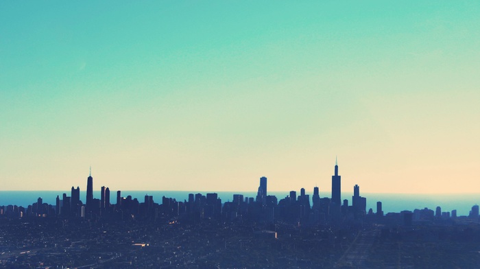 Chicago, skyscraper, clouds