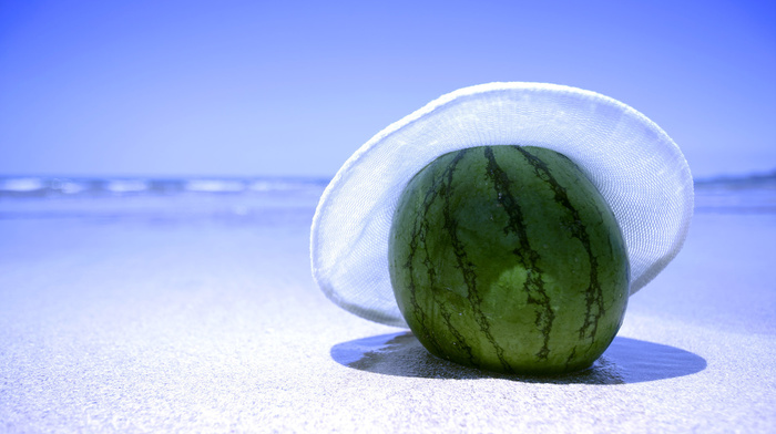 delicious, beach, hat