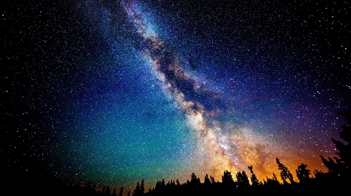 stars, night, space
