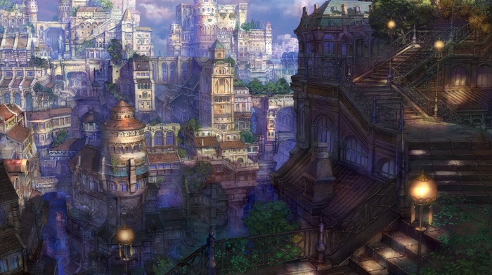 architecture, anime