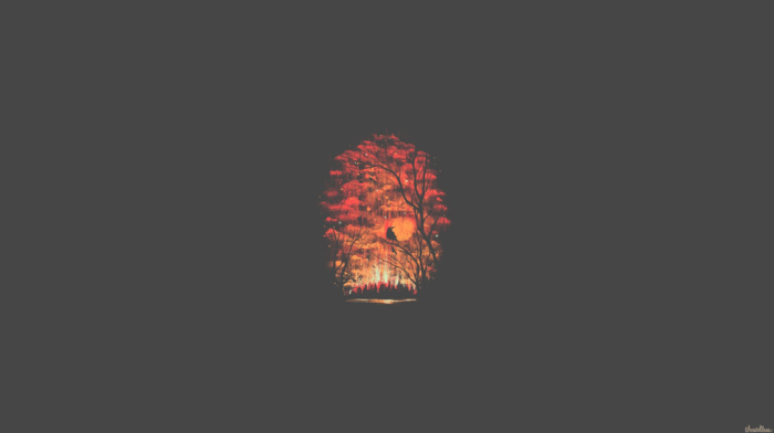 simple, minimalism, forest