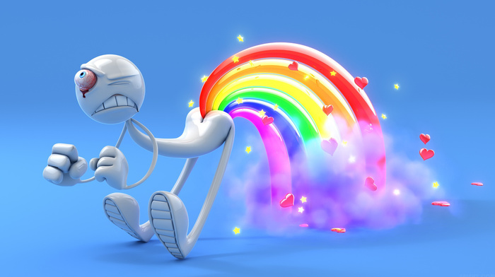 rainbow, 3D