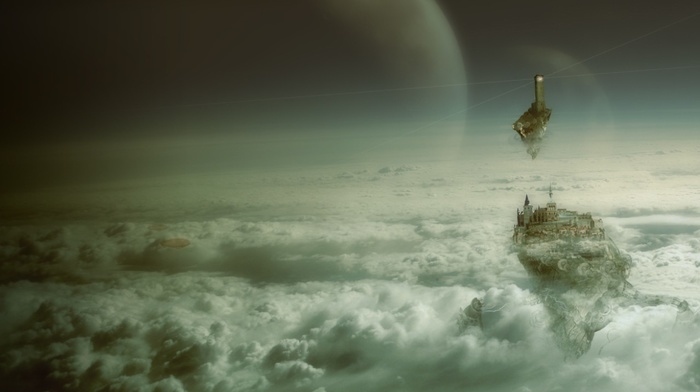 fantasy art, clouds