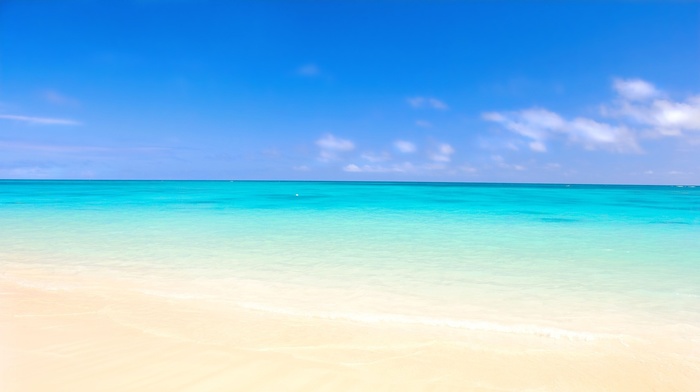 clouds, summer, water, azure