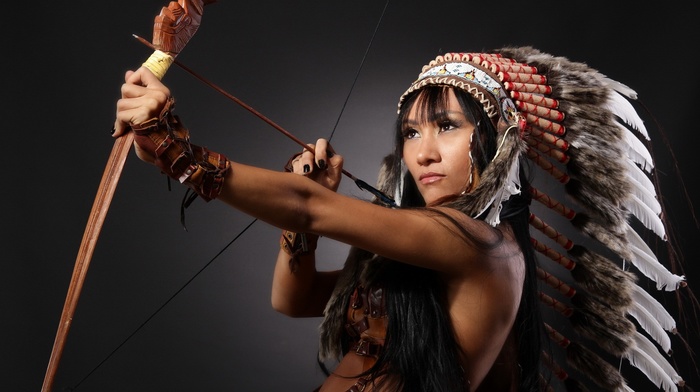 bows, headdress, native americans