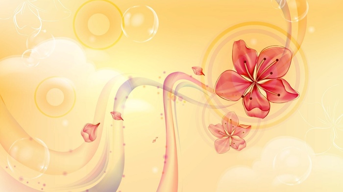 balloons, 3D, flower