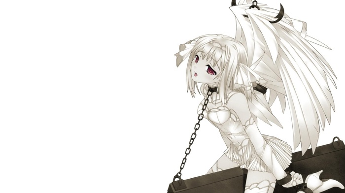 chains, white, BDSM, white background, torture