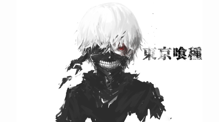 Tokyo Ghoul, anime, Kaneki Ken, simple background