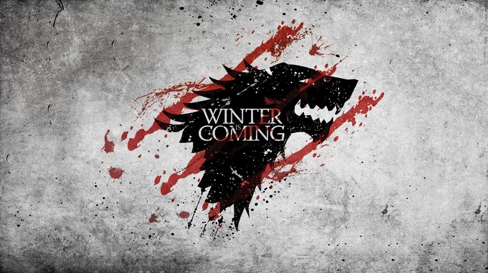 Game of Thrones, winter is coming, house stark, grunge