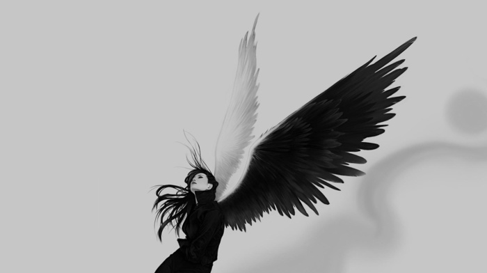 wings, girl, fantasy