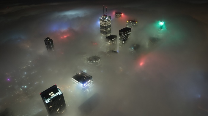 city, lights