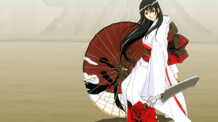 anime girls, traditional clothing, anime, original characters