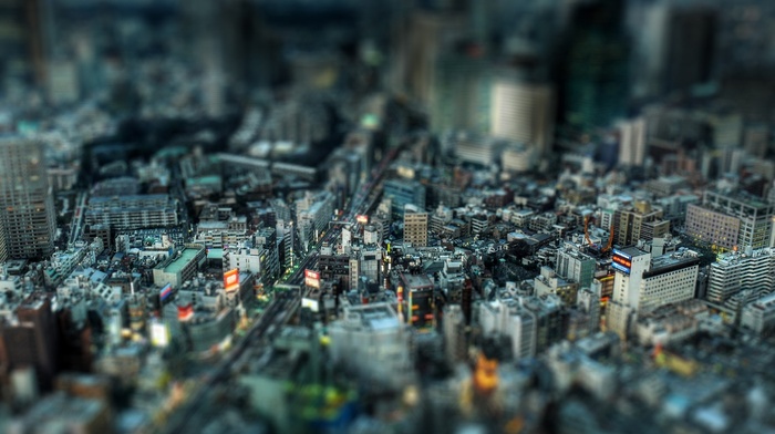 Japan, cityscape, building, Tokyo, blurred