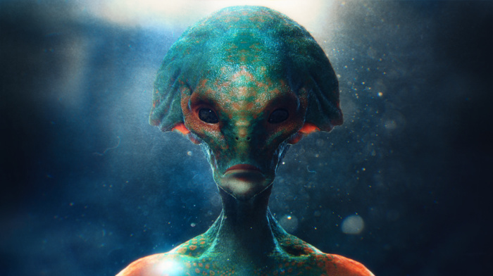 aliens, CG, 3D
