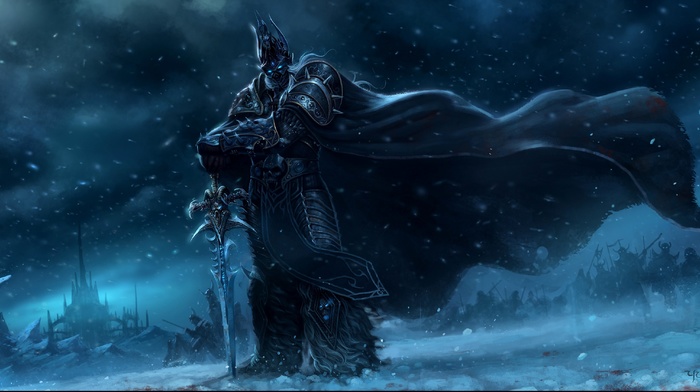 arthas, World of Warcraft, world of warcraft wrath of the lich king, lich king, artwork