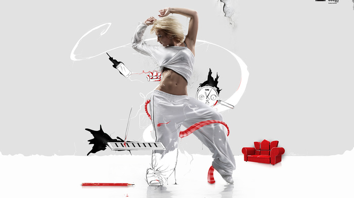 music, girl