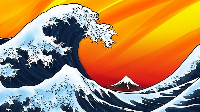 The Great Wave off Kanagawa, waves