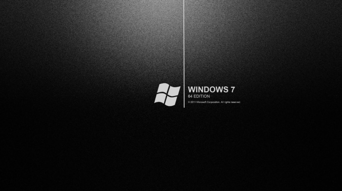 black background, Windows 7
