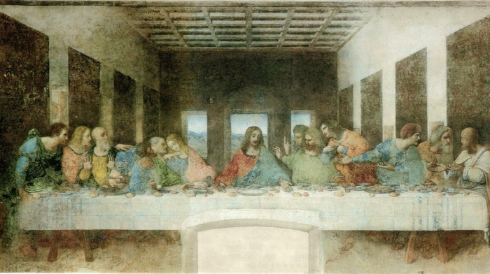 Jesus Christ, classic art, painting, Leonardo da Vinci, the last supper