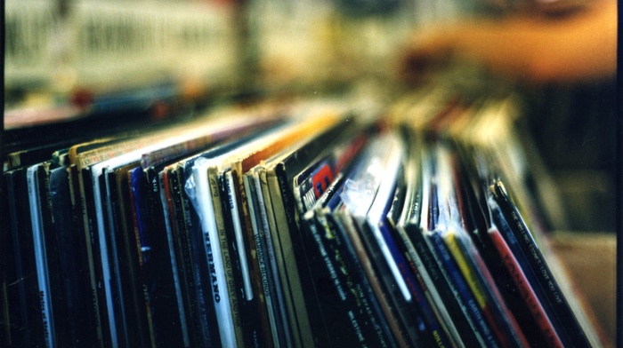music, blurred, vinyl