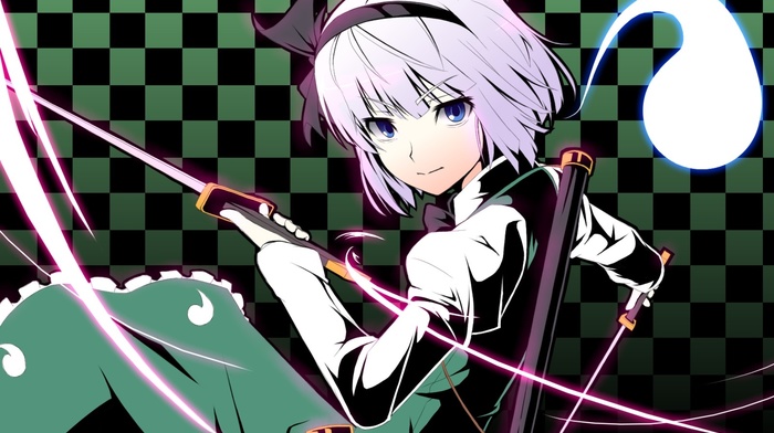 Konpaku Youmu, anime, anime girls, touhou