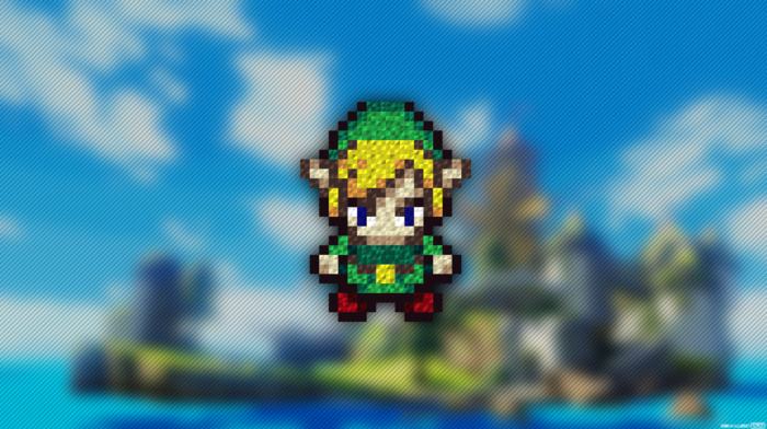 link, The Legend of Zelda, pixel art, trixel