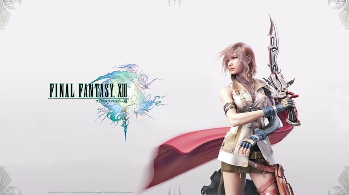 Final Fantasy XIII, video games, Claire Farron, Final Fantasy, sword