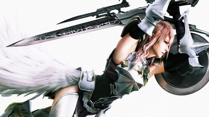 Claire Farron, Final Fantasy XIII, Final Fantasy, shields, sword, video games