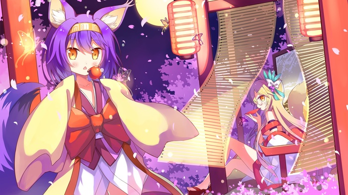 fox girl, kimono, No Game No Life, Hatsuse Izuna, animal ears