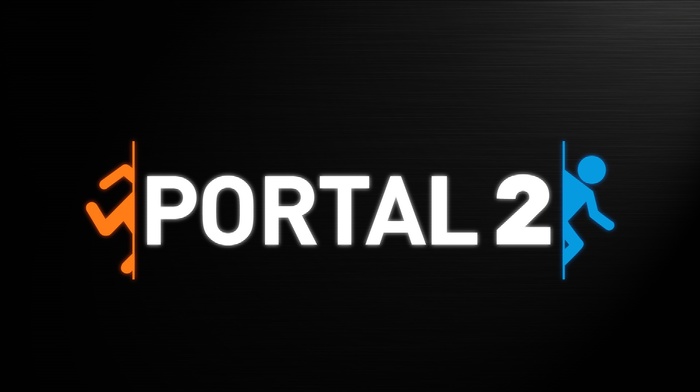 Valve, Portal 2, minimalism, simple, black background, Portal, video games