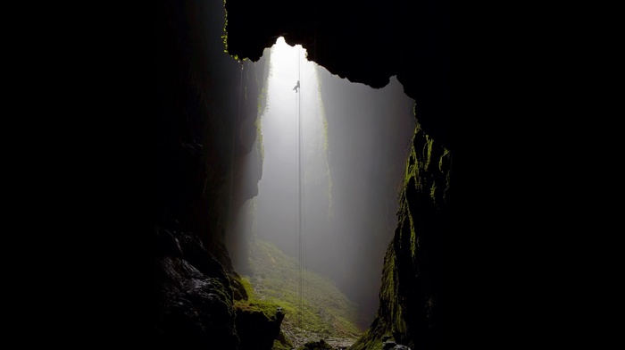 spelunking, Rappeling