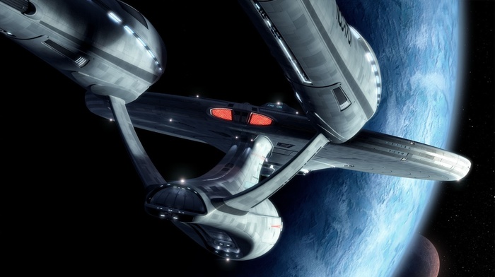 space, USS Enterprise spaceship, Star Trek