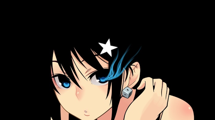 Black Rock Shooter, blue, black, girl, anime girls