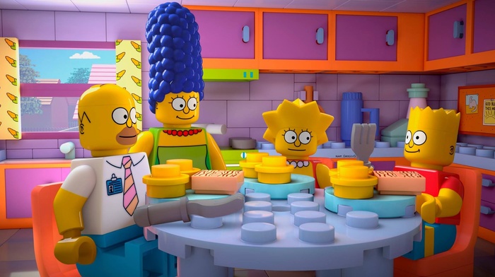 Marge Simpson, LEGO, Homer Simpson, Bart Simpson, Lisa Simpson, The Simpsons