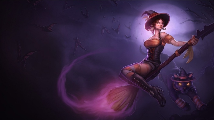 witch, fantasy art, League of Legends