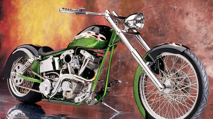 motorcycle, motorcycles, green, super