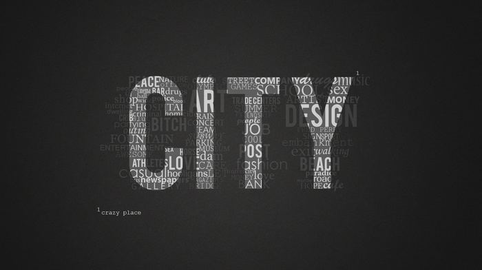 city, minimalism, typography