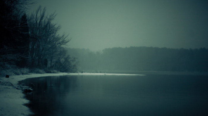 mist, lake