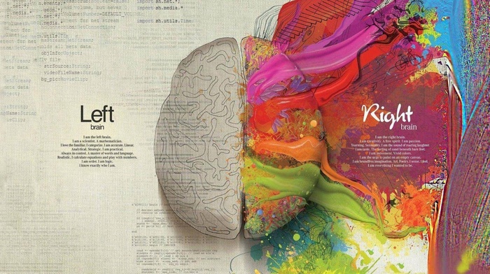 colorful, mathematics, creativity, brains, splitting, quote, paint splatter