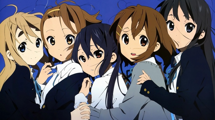 K, on, anime girls, Nakano Azusa, Hirasawa Yui