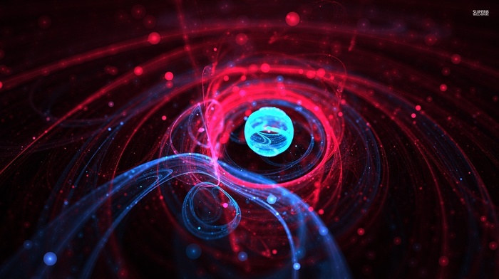 orbits, lights, neutrons, atoms, electrons, Plexus, nuclear, protons, animation