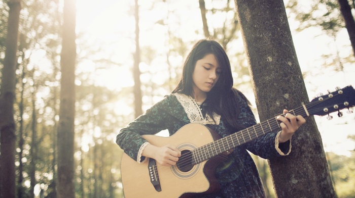 girl, guitar