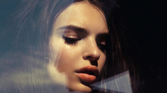 Emily Ratajkowski, model, brunette, girl, face