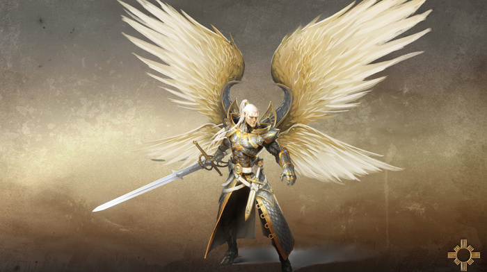 sword, wings, video games